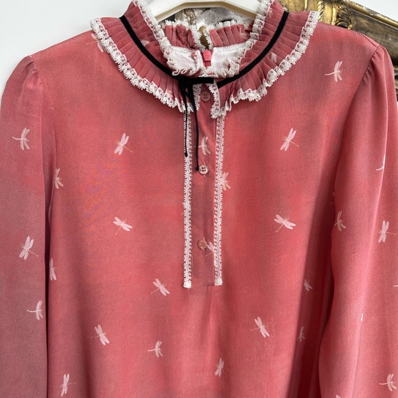 Girls beautiful pink silk dress by Gucci - Picture 3 of 7